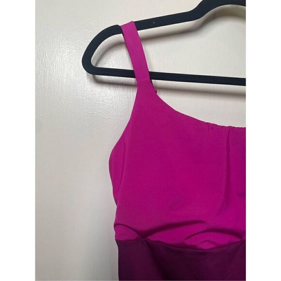 Athleta Coastline Colorblock Swimsuit In Electric Fuchsia size L - Picture 5 of 16